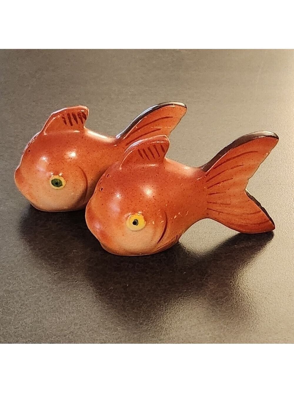 Rare Vintage Ceramic Koi Fish Salt And Pepper Shakers - Picture 3 of 9